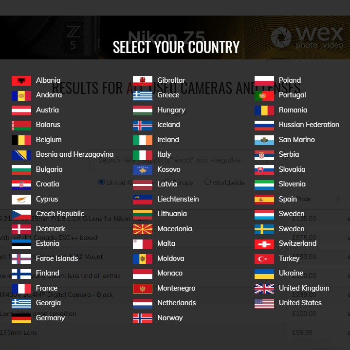 Usedlens needs your input for Europe and United States